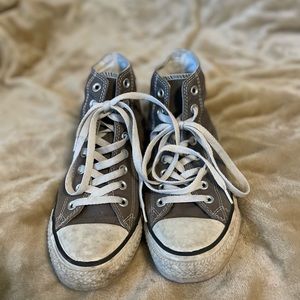Gray High Top Converse
